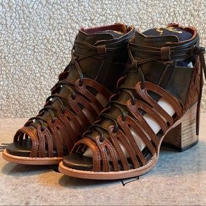 Freebird Cognac Wazee Sandals Size 7